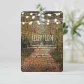 Invitation Informations sur la réception de mariage sur le ch (Debout devant)