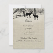 Invitation Informations sur la réception des cerfs d'hiver (Devant)