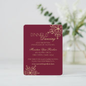 Invitation Informations sur la réception hivernale au flocon  (Debout devant)