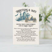 Invitation Informations sur les directions pour les squelette (Debout devant)