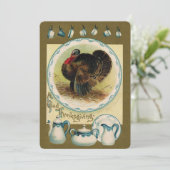 Invitation informelle de Thanksgiving vintage (Debout devant)