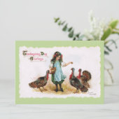 Invitation informelle de Thanksgiving Vintage (Debout devant)
