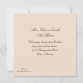 Invitation informelle Tea Party (Dos)