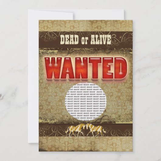 Invitation Infos PHOTO du ranch de Western (Devant)