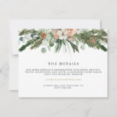 Invitation INGE Cosy Scandinavian Winter Wedding Détails Card (Devant)