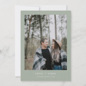 Invitation INGE Scandinave hiver Mariage de couronne de Noël (Dos)