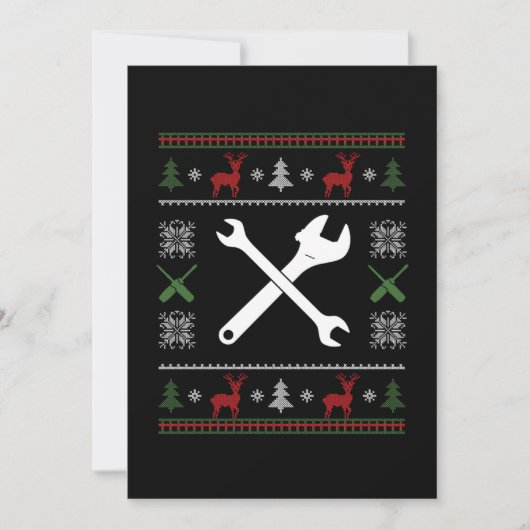 Invitation Ingénieur mécanique Mécanicien automobile technici (Devant)