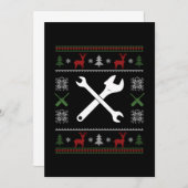 Invitation Ingénieur mécanique Mécanicien automobile technici (Devant / Derrière)