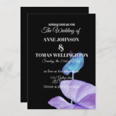 Invitation inhabituelle Elegant, CustomWedding (Devant / Derrière)