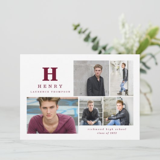 Invitation initiale de remise de diplômes multi-ph (Debout devant)