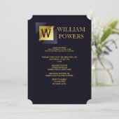 Invitation initiale Gold (Debout devant)