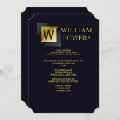 Invitation initiale Gold (Devant / Derrière)