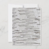 Invitation Initiales de Birch Tree Coeur Mariage campagnard r (Dos)