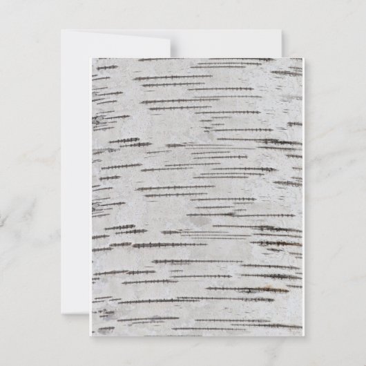 Invitation Initiales de Birch Tree Coeur Mariage campagnard r (Dos)