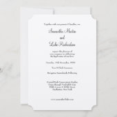 Invitation Initiales de l'arbre d'aquarelle mariage découpées (Dos)