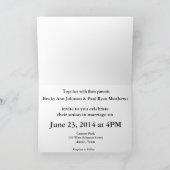 Invitation Initiales en bois de coeur (Intérieur)