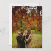 Invitation Initiales modernes en terre cuite 4 photos mariage (Dos)