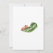 Invitation Inivées de Mariages floraux tropicaux de l'orchidé (Dos)