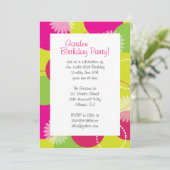 Invitation Inivence des fleurs du jardin (Debout devant)