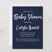 Invitation Injection simple minimaliste de baby shower i (Devant)