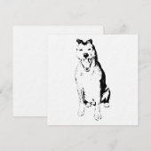 Invitation Inkstroke Lively Form (Devant / Derrière)