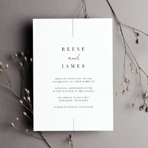 Invitation Inline Mariage minimaliste moderne