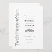 Invitation Innovation technologique Entreprise Événements mod (Devant / Derrière)