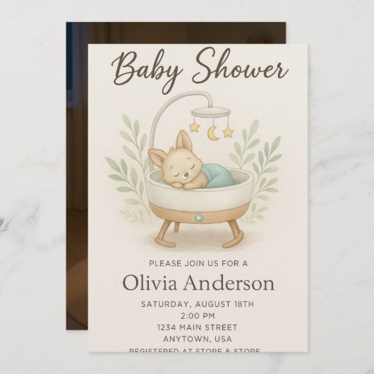 Invitation Innovations pour bébé (Devant / Derrière)