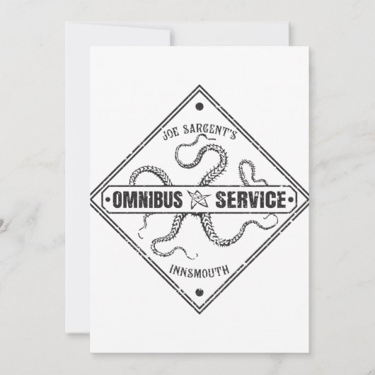 Invitation Innsmouth Bus Service Joe Sargent (Devant)