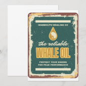 Invitation Innsmouth Whale Oil Lovecraft (Devant / Derrière)