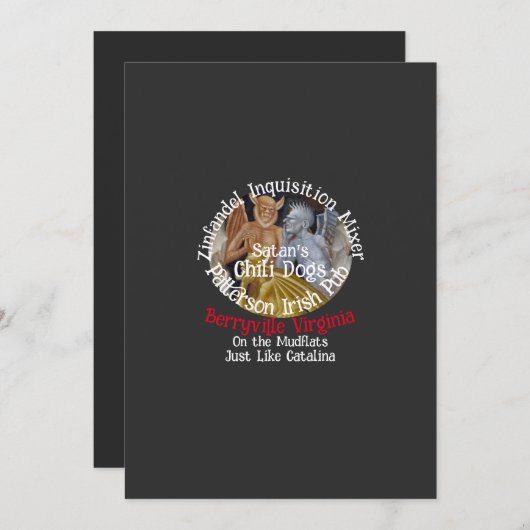 Invitation Inquisition espagnole (Devant / Derrière)