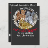 Invitation Inquisition espagnole (Devant / Derrière)