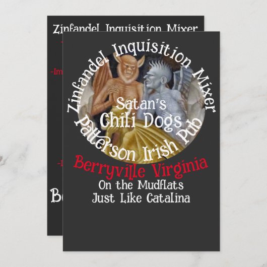 Invitation Inquisition espagnole (Devant / Derrière)