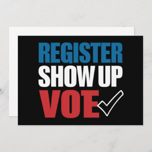 Invitation Inscrivez-vous Montrer Élection Vote 2024