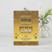 Invitation Insecte d'invitation de partie de nouvelle année (Debout devant)