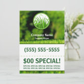 Invitation Insecte du soin 5x7 de pelouse (Debout devant)