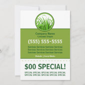 Invitation Insecte du soin 5x7 de pelouse (Dos)