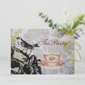 Invitation Inséparable Boho Chic fête de thé de la douche nup (Debout devant)