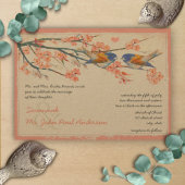 Invitation Inséparable de la Marine corallienne Cherry Blosso