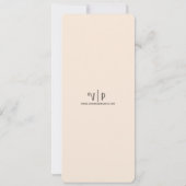 Invitation Inséparable d'hiver - Mariage (Dos)