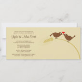 Invitation Inséparables Anniversaire Mariage de 4 po x 9,25 p (Devant)