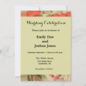 Invitation Inséparables Coeur antique Vintage (Devant)