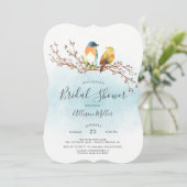 Invitation Inséparables Couple nuptiale douche (Debout devant)