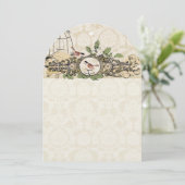 Invitation Inséparables de la cage d'oiseaux de la forêt de R (Debout devant)