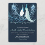 Invitation Inséparables de Peacock Pair Blue Wedding Invitati<br><div class="desc">Peacocks, inséparables, plumes de paons, navy ment turquoise-bleu aqua blanc "ce jour j'épouse mon meilleur ami" mariage ou évènement connexe (répétition-dîner, douche-couple, douche-mariage, fiançailles... .) invitation personnalisée avec une touche rétro vintage . Personnalisez-le avec votre propre texte en fonction des circonstances ou cliquez sur le bouton "Customiser" pour accéder à...</div>