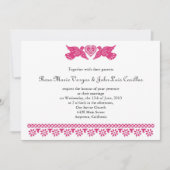 Invitation Inséparables de style Papel Picado (Devant)