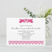 Invitation Inséparables de style Papel Picado (Debout devant)
