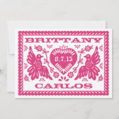 Invitation Inséparables de style Papel Picado (Dos)