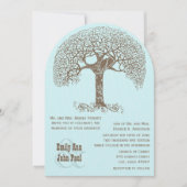 Invitation Inséparables forestiers rustiques assis dans un Ma (Devant)