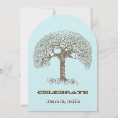 Invitation Inséparables forestiers rustiques assis dans un Ma (Dos)